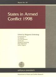 Cover of: States in Armed Conflict 1998 by Margareta Sollenberg