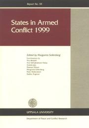 Cover of: States in Armed Conflict 1999 by Margareta Sollenberg
