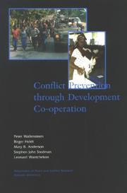 Cover of: Conflict Prevention Through Development Co-Operation: An Inventory of Recent Research Findings - With Implications for International Development Co-Operation ... of Peace & Conflict Research, Report No. 59)