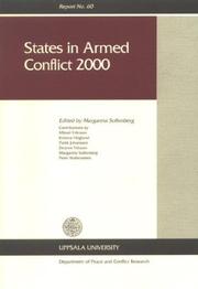 Cover of: States in Armed Conflict 2000 by Margareta Sollenberg