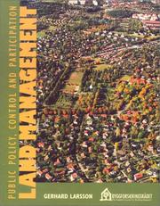 Cover of: Land Management: Public Policy, Control & Participation