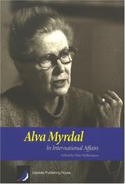 Cover of: Alva Myrdal In International Affairs by Peter Wallensteen