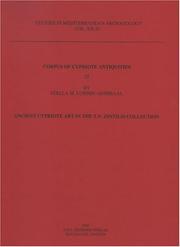 Cover of: Corpus Of Cypriote Antiquities: Ancient Cypriote Art In The T.n. Zintilis Collection (Studies in Mediteranean Archaeology)