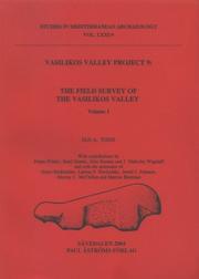 Cover of: Vasilikos Valley Project 9: The Field Survey of the Vasilikos Valley (Studies in Mediterranean Archaeology, Vol. Lxxi)