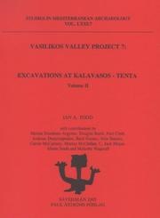 Cover of: Vasilikos Valley Project 7: Excavations at Kalavasos-tenta, Volume II.   Studies in Mediterranean Archaeology Vol. LXXI:7