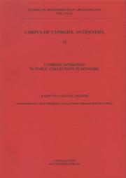 Cover of: Corpus of Cypriote Antiquities, No. 23 by Karin Nys and Paul Astrom, Karin Nys and Paul Astrom