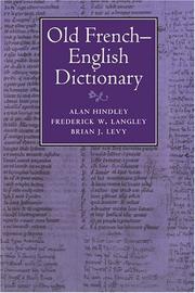Cover of: Old French-English dictionary