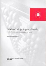 cover of Bilateral Shipping & Trade