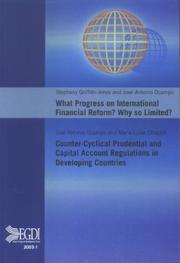 Cover of: What Progress on International Financial Reform? and | Stephany Griffith-Jones