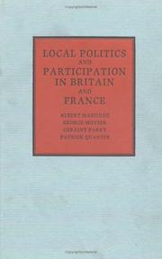 Cover of: Local politics and participation in Britain and France | 