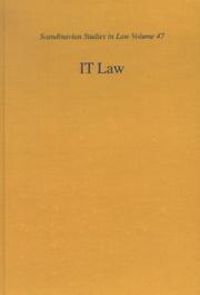 Cover of: It Law (Scandinavian Studies in Law)