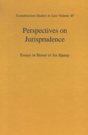 Cover of: Perspectives on Jurisprudence (Scandinavian Studies in Law)