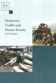 Cover of: Democracy, Conflict and Human Security: Pursuing Peace in the 21st Century (Volume 2) (International IDEA Handbooks series)
