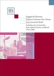 Cover of: Engaging the Electorate: by International IDEA, International IDEA