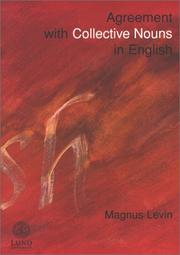 Cover of: Agreement With Collective Nouns in English (Lund Studies in English, 103) by Magnus Levin