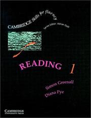 Cover of: Reading 1 Student's book by Simon Greenall, Diana Pye