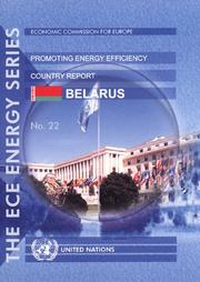 Cover of: Experience of International Organizations in Promoting Energy Efficiency: Country Report-belarus