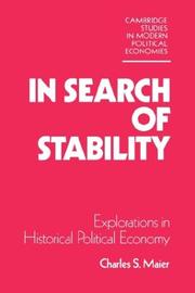 Cover of: In Search of Stability by Charles S. Maier