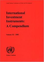 Cover of: International Investment Instruments | United Nations Conference