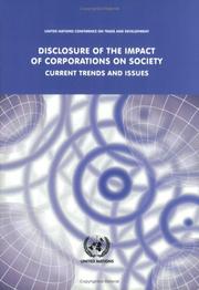 Cover of: Disclosure of the Impact of Corporations on Society by United Nations Conference