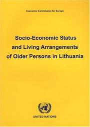 Cover of: Socio-economic Status And Living Arrangements Of Older Persons In Lithuania