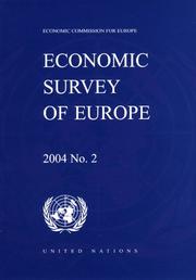 Cover of: Economic Survey Of Europe In Yr. by 