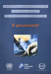 Cover of: E-procurement