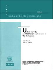 Cover of: Urban Poverty and Habitat Precariousness in the Caribbean | United Nations.