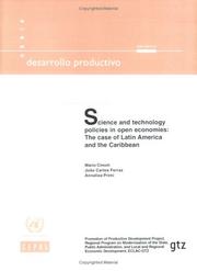 Cover of: Science And Technology Policies in Open Economies: the Care of Latin America And the Caribbean: The Care of Latin America And the Caribbean