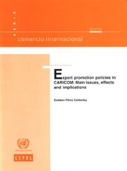 Export promotion policies in CARICOM by Esteban Pérez Caldentey