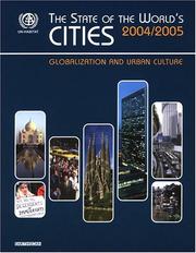 Cover of: State of the World's Cities 2004-2005, The by 