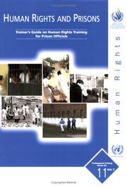 Cover of: Human Rights and Prisons: Trainer's Guide on Human Rights Training for Prison Officials-Add.2