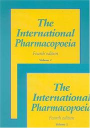 Cover of: International Pharmacopoeia 2005 by World Health Organization (WHO)