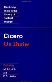 Cover of: On duties by Cicero