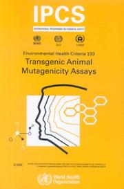 Cover of: Transgenic Mutagenicity Assays (Environmental Health Criteria Series) (Environmental Health Criteria Series)