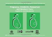 Pregnancy, Childbirth, Postpartum and Newborn Care by World Health Organization (WHO)