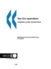 Cover of: Tax Co-operation by OECD. Published by : OECD Publishing