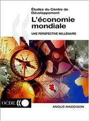 Cover of: Etudes Du Centre De D?Veloppement L'Economie Mondiale by Maddison