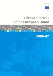 Cover of: Official Directory of the European Union 2006-2007 by Office for Official Publications of the European Communities