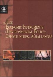 Cover of: Use Of Economic Instruments In Environmental Policy by 