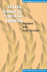 Cover of: State, Markets, and Just Growth by 