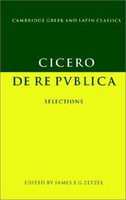 Cover of: De re publica by Cicero