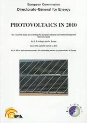 Cover of: Photovoltaics in 2010 by European Commission, Directorate-General for Energy.