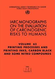 Cover of: Printing processes and printing inks, carbon black and some nitro compounds