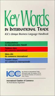 Cover of: Key words in international trade = by 