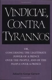 Cover of: Brutus: Vindiciae, contra tyrannos | Stephanius Jurius Brutus