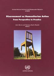 Cover of: Disarmament As Humanitarian Action: From Perspective to Practice