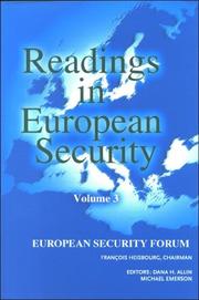 Cover of: Readings in European Security