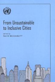 Cover of: From unsustainable to inclusive cities by David G. Westendorff