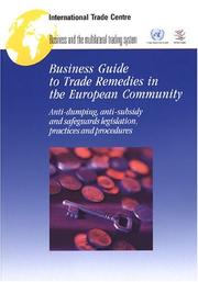 Cover of: Business Guide to Trade Remedies in the European Community | 